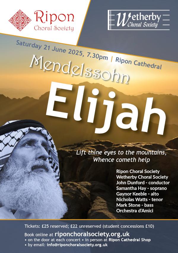 Elijah (Mendelssohn) concert at Ripon Cathedral
